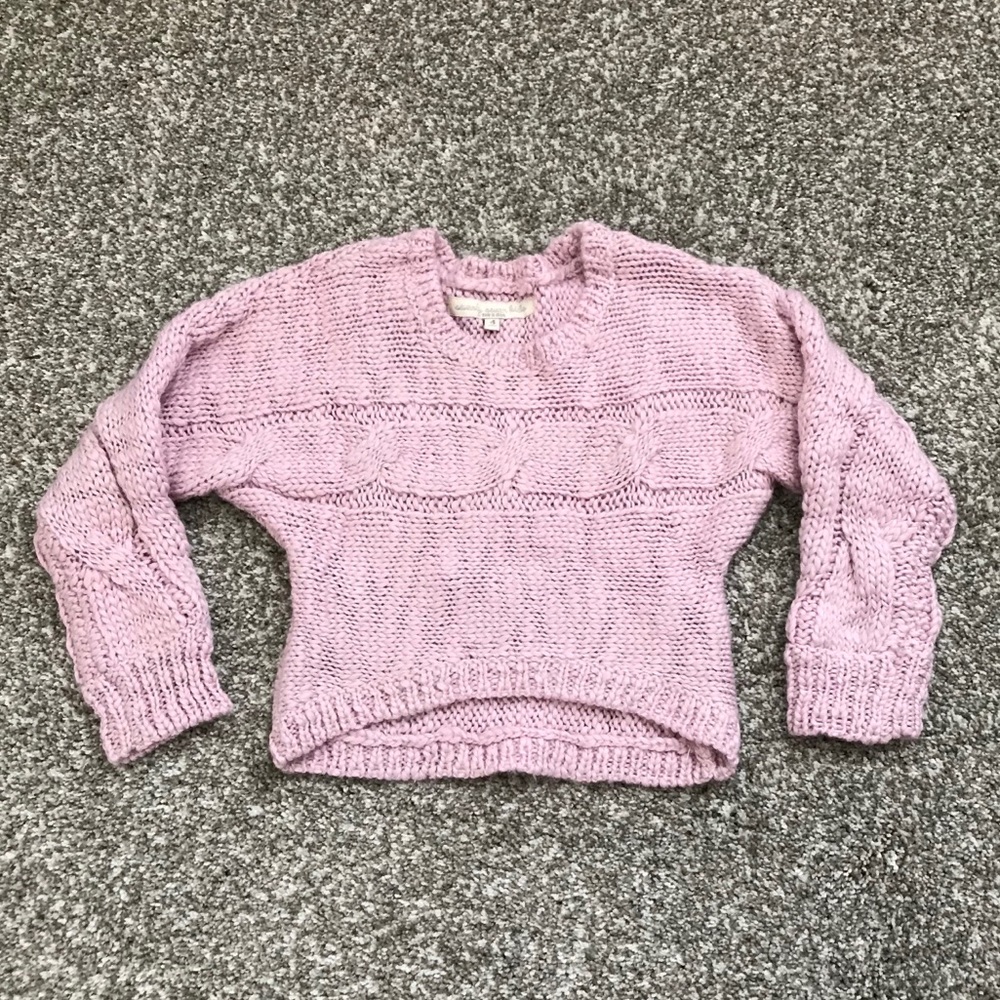 Sweater Light Pink Little Girls Size 4